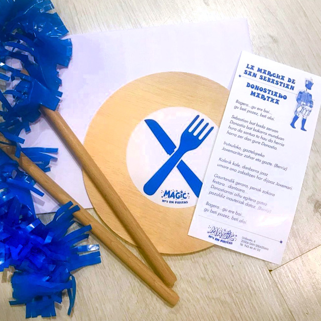 kits de tamborrada y decoración donostiarra